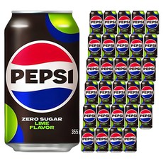 펩시 제로슈거 라임향, 355ml, 48개