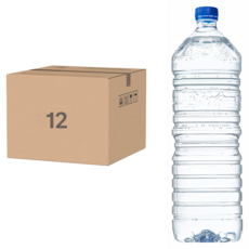 Tamsaa 無標籤天然水 12瓶裝, 2L, 12瓶