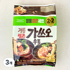 풀무원 정통가쓰오 우동 + 얼큰 가쓰오 우동 세트 4인분, 939.2g, 3개