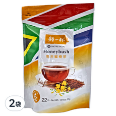 鮮一杯 南非蜜樹茶, 22入 無咖啡因 低單寧酸, 22包, 2袋