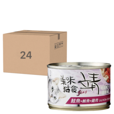 靖 貓罐, 鮪魚 + 雞肉 + 鮭魚, 160g, 24罐