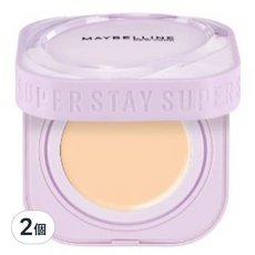 MAYBELLINE 媚比琳 裸霧光無瑕氣墊水凝粉餅 SPF13 PA++ N20 中性明亮 2個