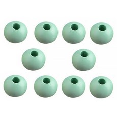 Madakumi 木珠 DIY 工藝木珠 16 mm 10 顆 + 袋套裝, 10入, 綠松石(珠子)，隨機出貨(小袋)