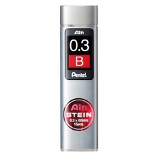 Pentel 飛龍文具 Ain 筆芯 0.3 B, 12個