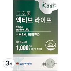 코오롱제약 큐레카 액티브 라이프 60g, 3개, 60정