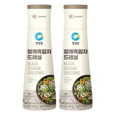 청정원 참깨 흑임자 드레싱, 300g, 2개 300ml, 300g, 2개