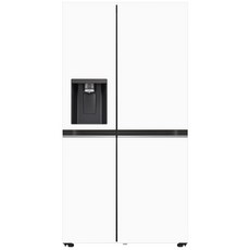 LG전자 디오스 오브제컬렉션 얼음정수기 양문형 냉장고 810L 방문설치, 오브제컬렉션 크림화이트 + 크림화이트, J814MHH12