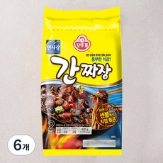 오뚜기 면사랑 무쇠솥에 볶은 간짜장 2인분, 6개, 610g