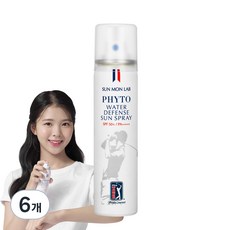 선몬랩 피토 워터 디펜스 선스프레이 SPF50+ PA++++, 80ml, 6개