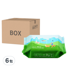 Tamsaa 寵物用濕紙巾, 80片, 動物用醫療外品, 5 FREE, 淡淡的白茶(綠茶)香, 80張, 6包