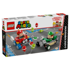 LEGO 樂高 瑪利歐賽車 瑪利歐寶寶vs路易吉寶寶, 益智積木玩具組, 321片, 321件, 瑪利歐寶寶 vs 路易吉寶寶, 1盒