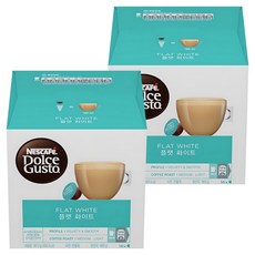 돌체구스토 플랫 화이트 캡슐커피, 11.7g, 16개입, 2개 11.7g, 32개