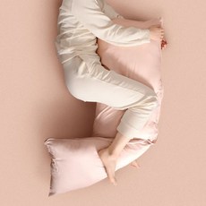 EmBrace 英柏絲 多角度翻身擺位可頌枕 A型枕 翻身護理枕，136x45cm，台灣製造, 136 x 45cm, 粉色