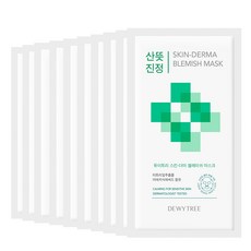 듀이트리 스킨더마 진정케어 마스크팩, 1개입, 10개