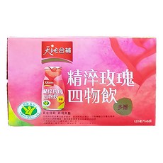 天地合補 精淬玫瑰四物飲，生理期後保養，調整體質，120毫升 x 6瓶, 120ml, 1盒