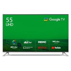더함 4K UHD LED 구글 OS TV, 139cm(55인치), UA551UHD M8X CHIQ 2023, 고객직접설치, 스탠드형