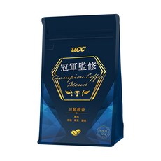 UCC 冠軍監修甘醇橙香咖啡豆 全豆, 225g, 柑橘、蘋果、糖蜜風味, 咖啡豆(無研磨), 1包