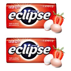 eclipse 易口舒 無糖薄荷錠 草莓口味, 34g, 2盒