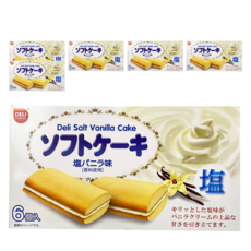 Deli 好食 薄鹽香草風味蛋糕, 6入, 108g, 6盒