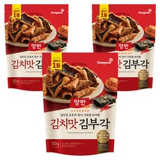 Dongwon 東遠 Yangban 兩班 泡菜風味海苔脆片, 3包, 50g