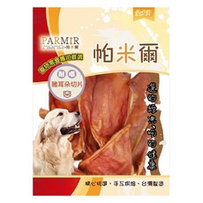 PARMIR 帕米爾 全犬用 豬耳朵切片, 低溫烘焙, 嚴選新鮮素材, 台灣豬耳, 85g, 1包