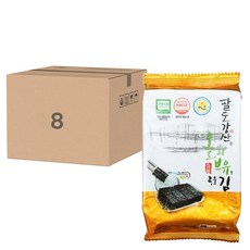 Orionjako 韓國麻油風味海苔，12小包裝，香酥美味, 42g, 8袋