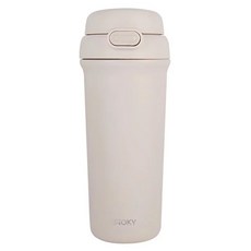 WOKY 沃廚 All-P輕芯鈦瓷雙飲保溫瓶 雲靄白 500ml 台灣公司貨 保溫杯, 1個