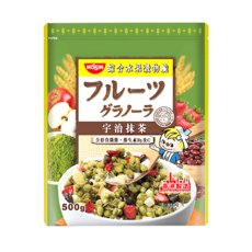 NISSIN 日清 綜合水果穀物脆 宇治抹茶, 含膳食纖維 500g, 1包