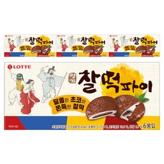 롯데웰푸드 명가 찰떡파이, 210g, 4개