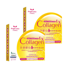Angel LaLa 天使娜拉 EX 穀胱甘肽 C皙膠原蛋白粉, 6000mg小分子膠原蛋白, 日本專利穀胱甘肽GSH, 15包, 8g, 2盒