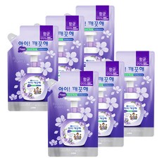 아이깨끗해 핸드워시 리필 블루밍퍼플, 200ml, 6개