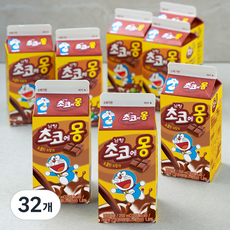 초코에몽 우유, 250ml, 32개