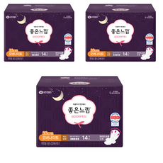 GOODFEEL 夜用蝶翼型衛生棉, 夜用型(33cm), 14片, 3包