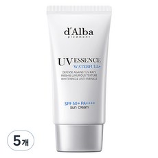 달바 워터풀 에센스 선크림 SPF50+ PA++++, 50ml, 5개