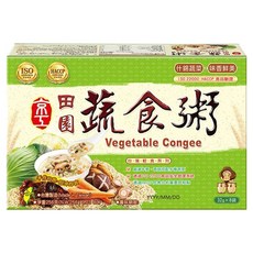京工 田園蔬食粥, 什錦蔬菜, 32g x 8包, 256g, 1盒
