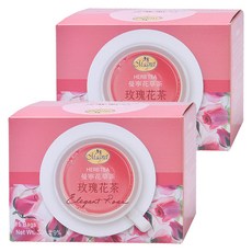 Magnet 曼寧 健康花草 玫瑰花茶, 優雅清香, 獨立包裝, 無咖啡因, 15包, 2g, 2盒
