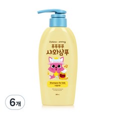 베비언스 핑크퐁 푸푸푸푸 샤와샴푸 자몽릴리향, 380ml, 6개