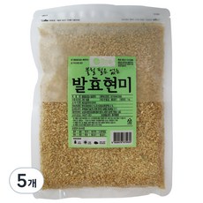 청그루 불릴 필요 없는 발효현미, 1kg, 5개