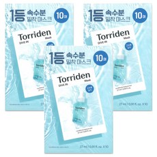 Torriden 台灣公司貨 Dive-in 微分子玻尿酸面膜 Set 10片, 高貼合力 清爽保濕, 3盒