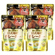 HACHI 日式咖哩粉 (中辛) ，200公克, 含31種香辛料, 200g, 4包