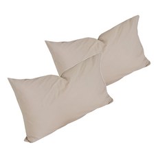 Hoom 禾慕生活 純棉素色枕套 74 x 48cm 奶茶可可 1組 親膚透氣 可機洗 信封式枕套