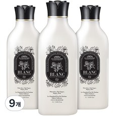 르샤트라1802 오드퍼퓸 섬유유연제 블랑 본품, 1L, 9개