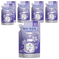 아이깨끗해 핸드워시 리필 블루밍퍼플, 200ml, 6개