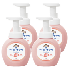 아이깨끗해 항균 폼 핸드솝 복숭아향, 250ml, 4개
