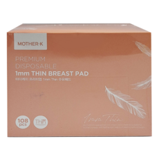 MOTHER-K 高級拋棄式1mm超薄溢乳墊, 108片, 1盒