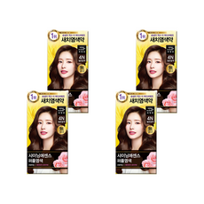 미쟝센 샤이닝에센스 염모제, 4N 짙은갈색, 4개