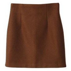 린다샵 울 심플 라인 미니 스커트