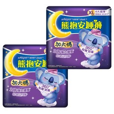whisper 好自在 熊抱安睡褲 XL, 4片 超薄，建議60-85公斤適用, 2包