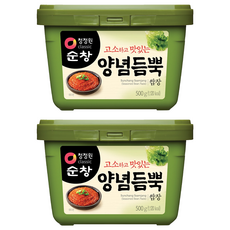 清淨園 Sunchang 蔬菜調味醬 500g 2盒入 - 韓式料理必備, 2盒