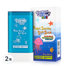 포멀비 키즈 프로폴리스 수딩 선스틱 SPF50+ PA++++, 19g, 2개